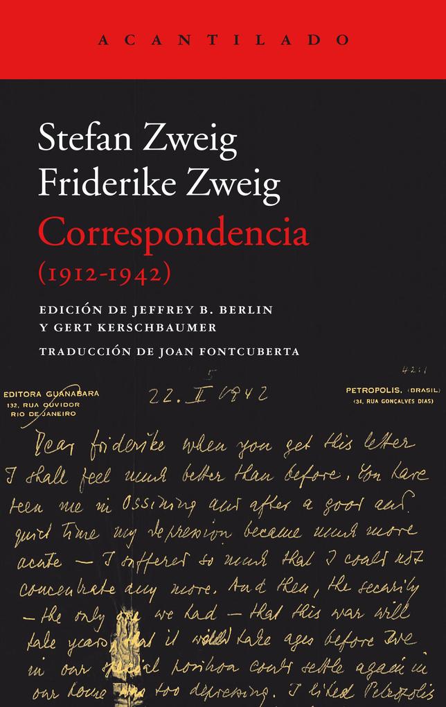 Correspondencia (1912-1942) - Stefan Zweig/ Friderike Zweig