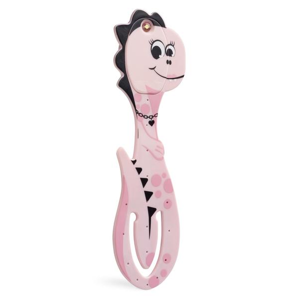 Bookchair Vertrieb Flexilight Pals Leselicht (Dino) - Pink - 2 In 1 Leselampe & Lesezeichen - Led Leselicht - Geschenk Für Leser Buchliebhaber - Deutsche Ausgabe - Image 2