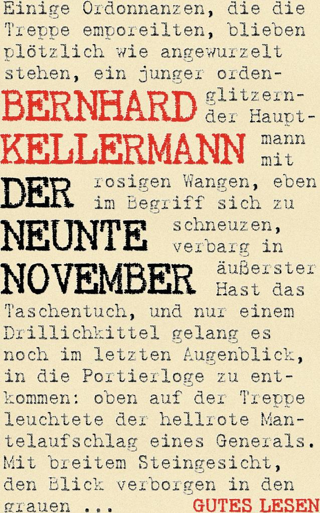 Der neunte November - Bernhard Kellermann