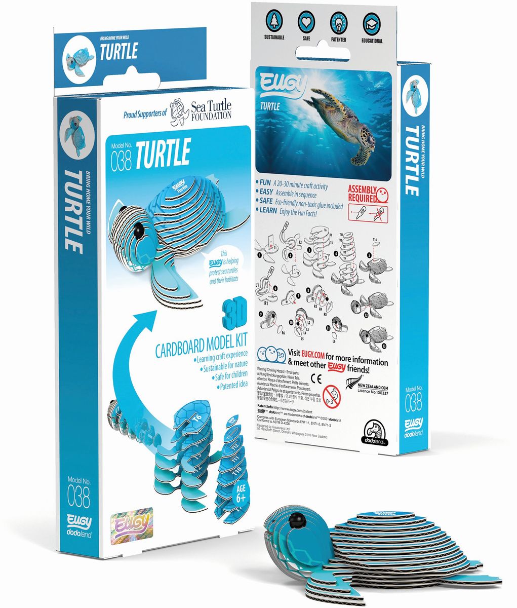 EUGY - 3D Bastelset Schildkröte | Eugy | Deutsch | Kit (Bastelset) | 650038 - Image 6