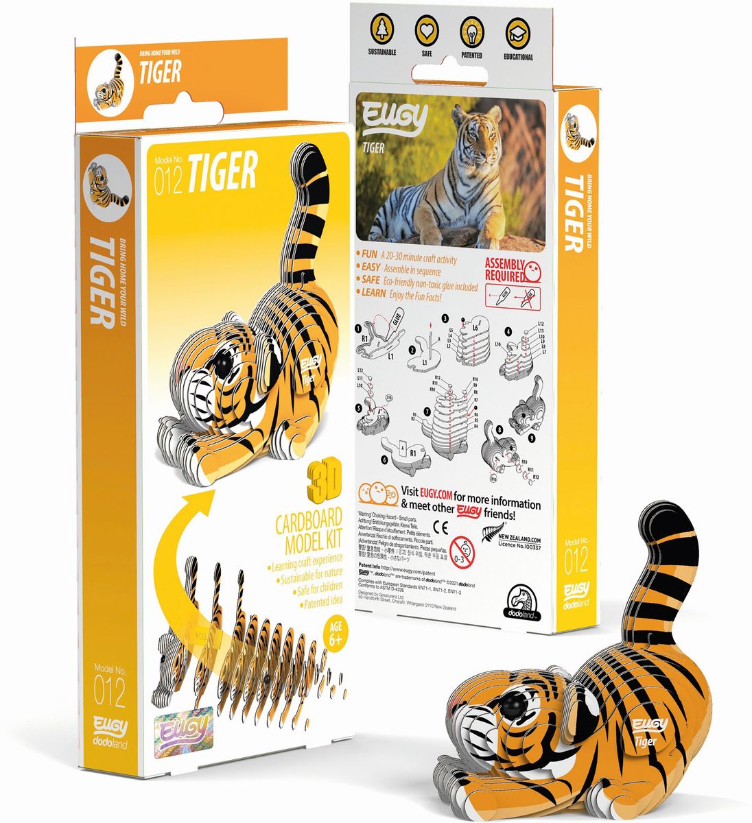 EUGY - 3D Bastelset Tiger | Eugy | Deutsch | Kit (Bastelset) | 650012 | 2023 - Bild 8