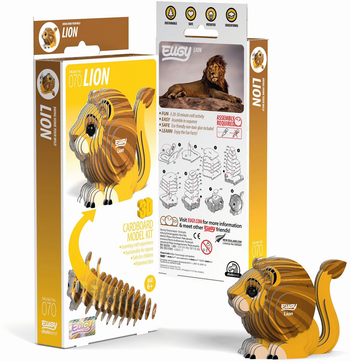 EUGY - 3D Bastelset Löwe | Eugy | Deutsch | Kit (Bastelset) | 650070 | 2023 - Bild 7