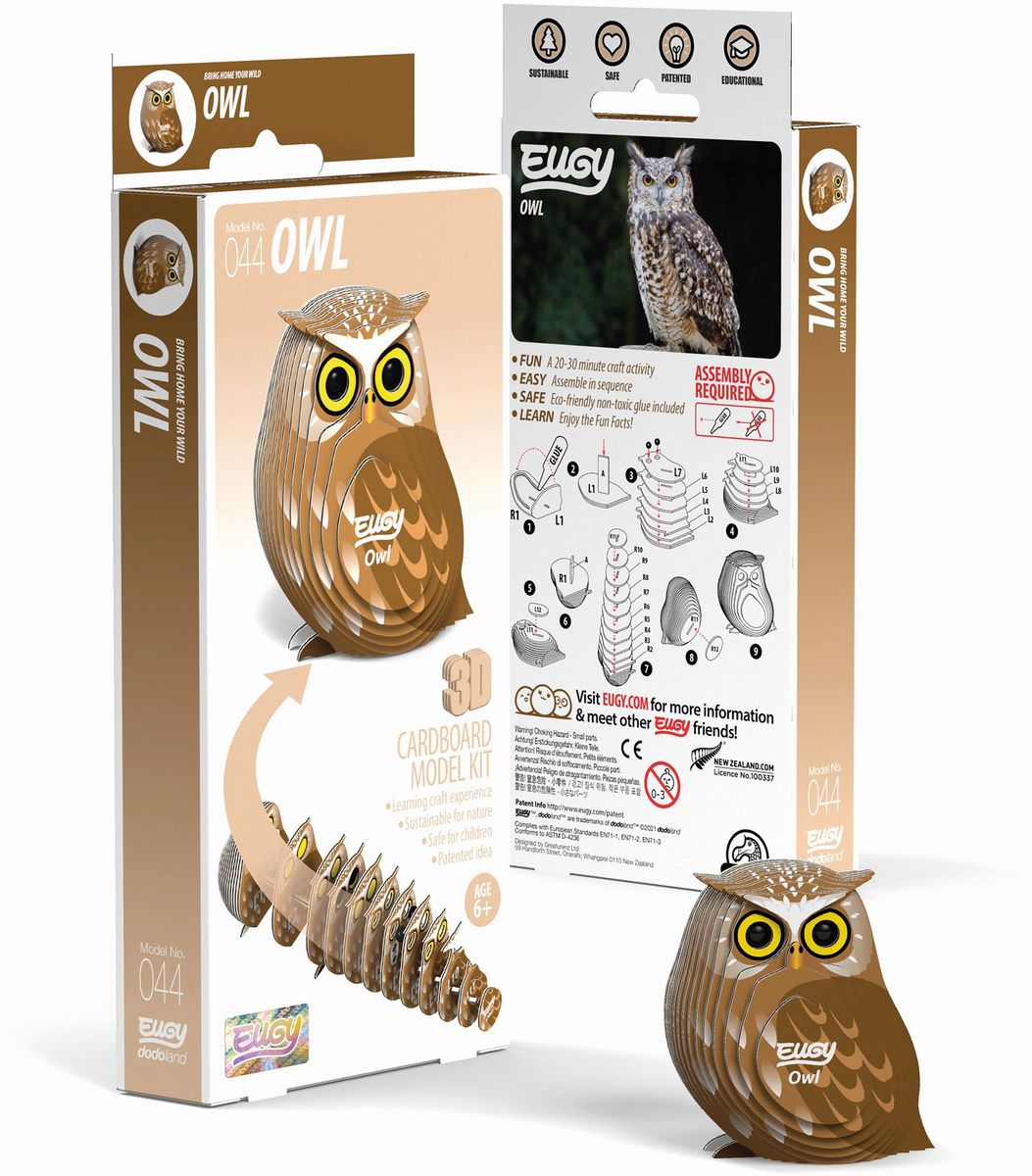 Eugy - 3D Bastelset Eule - Bild 8