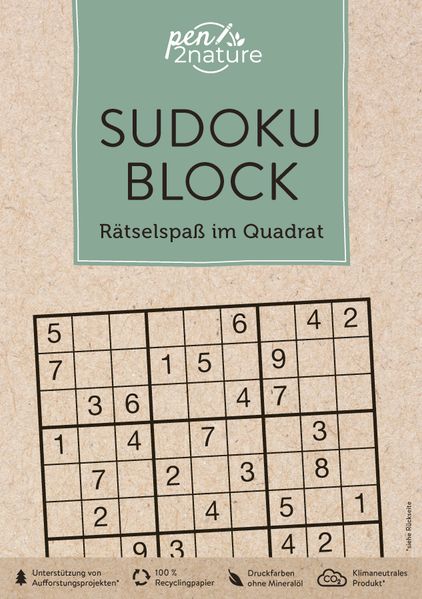 Sudoku-Block: Rätselspaß im Quadrat