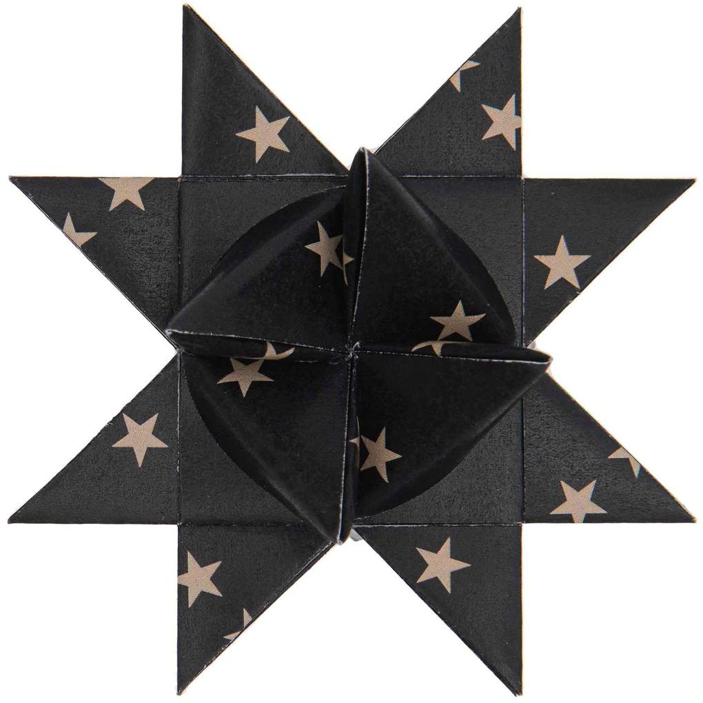 Rico Design Paper Poetry Fröbelstreifen schwarz Sterne 60 Stück - Image 5