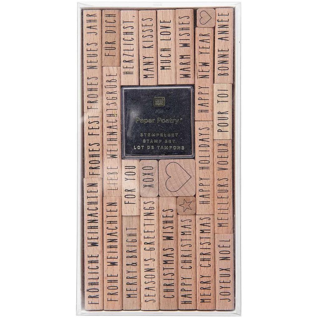 Rico Design Gmbh & Co.kg Stempelset Merry Christmas Typewriter Fsc 100% 26 Stempel - Image 3
