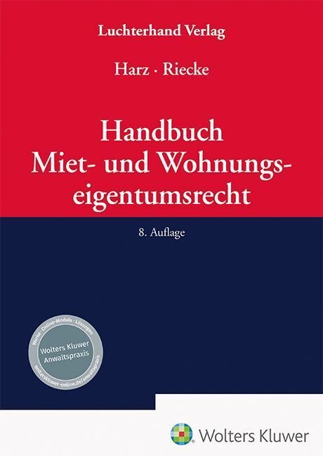 Luchterhand Handbuch Miet- Und Wohnungseigentumsrecht, Fachbücher Von Olaf Riecke, Annegret Harz - Bild 4