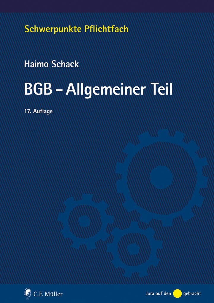 BGB-Allgemeiner Teil - Haimo Schack