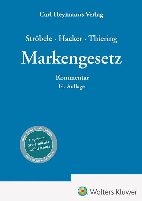 Heymanns Verlag Gmbh Markengesetz - Bild 6
