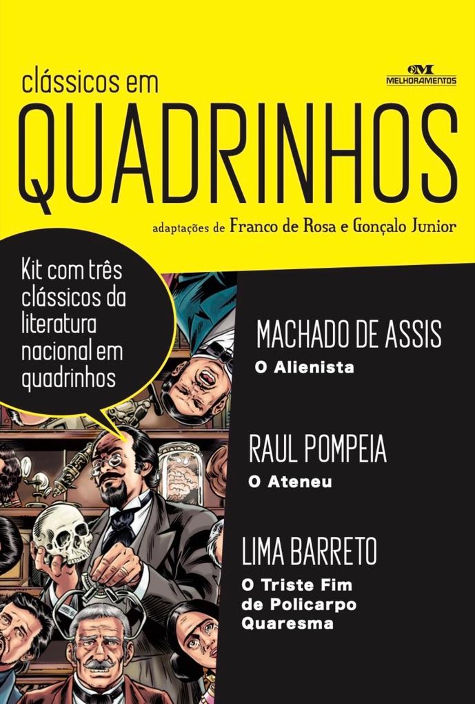 Box Clássicos em Quadrinhos - Machado De Assis/ Raul Pompeia/ Lima Barreto/ Franco De Rosa/ Gonçalo Junior
