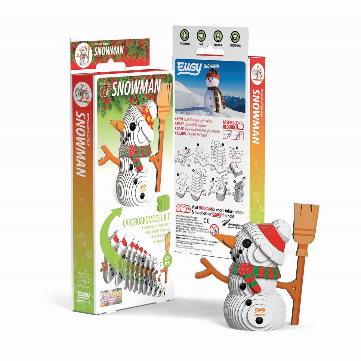 Eugy Mehrfarbig 3D Bastelset Schneemann - Bild 8