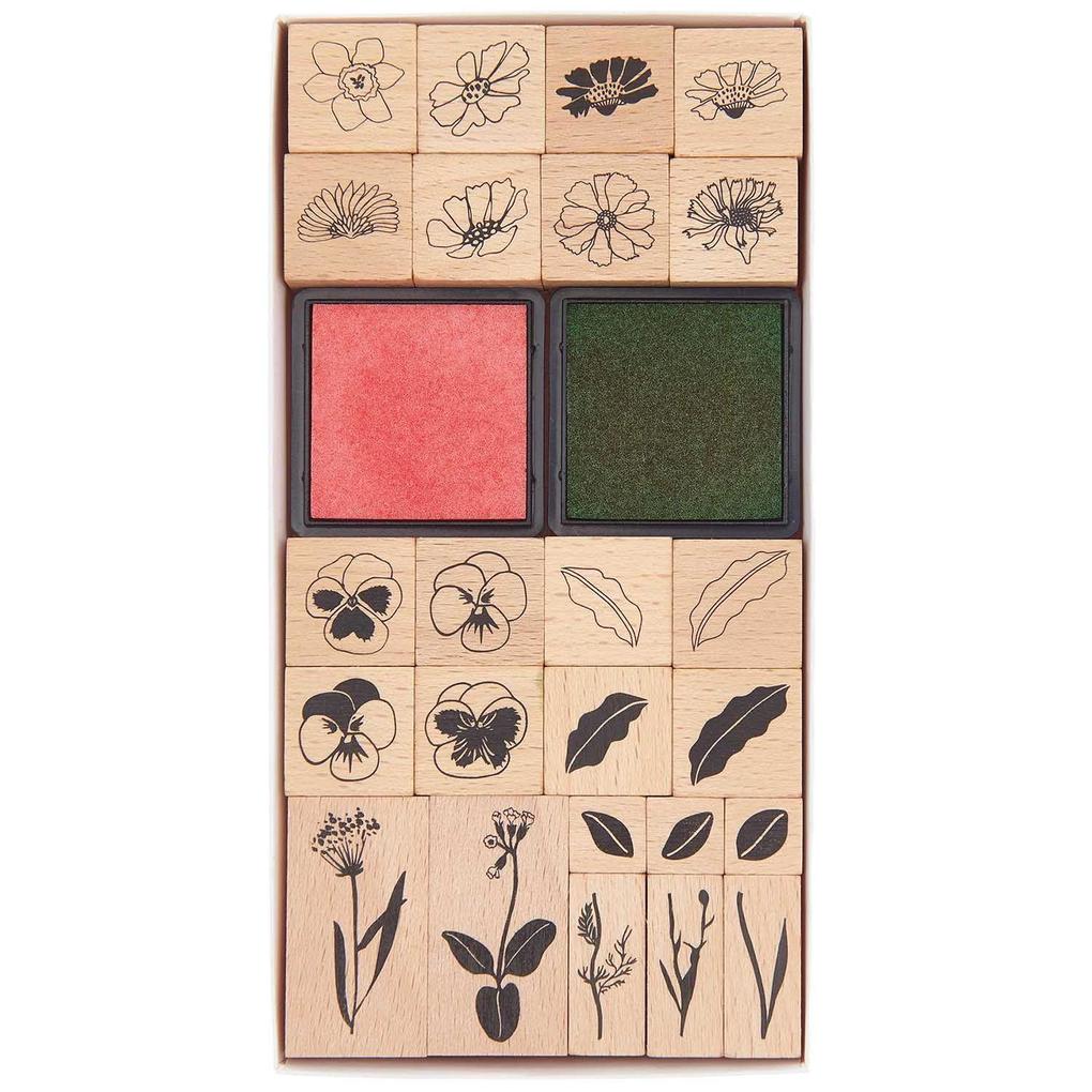 Rico Design Grün/Rosa Stempel, Stempelset Futschikato, Blumen.300839 - Image 6