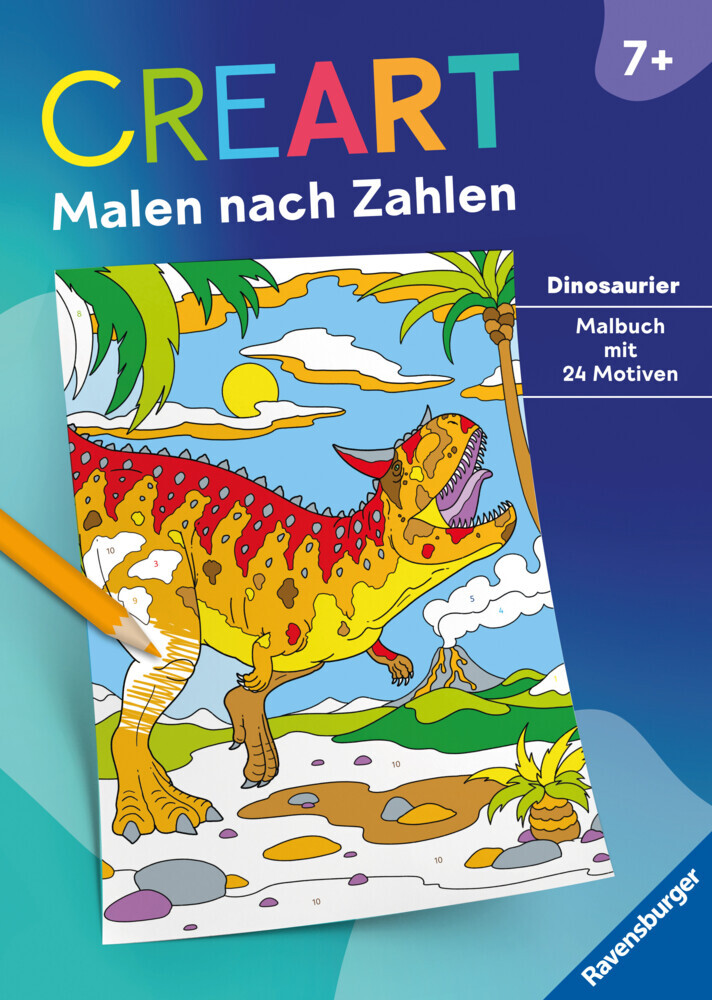 Ravensburger Mädchen 48927 Creart Malen Nach Zahlen Ab 7: Dinosaurier - Image 7