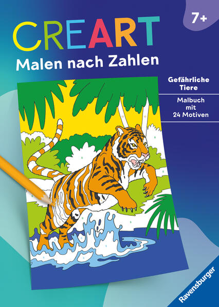 Ravensburger Mädchen 48913 Creart Malen Nach Zahlen Ab 7: Gefährliche Tiere - Image 7