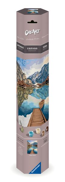 CreArt Malen nach Zahlen Canvas Leinwand - Seeblick