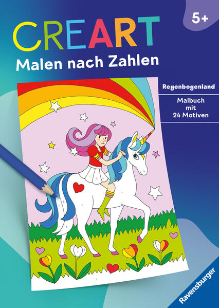 Ravensburger Mädchen - Creart Malen Nach Zahlen Ab 5: Regenbogenland - Image 5