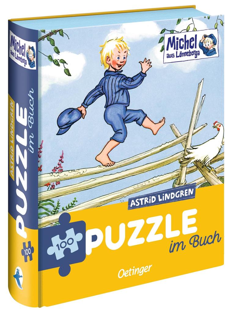 Michel aus Lönneberga. Puzzle im Buch. 100 Teile | Astrid Lindgren | Deutsch - Bild 6