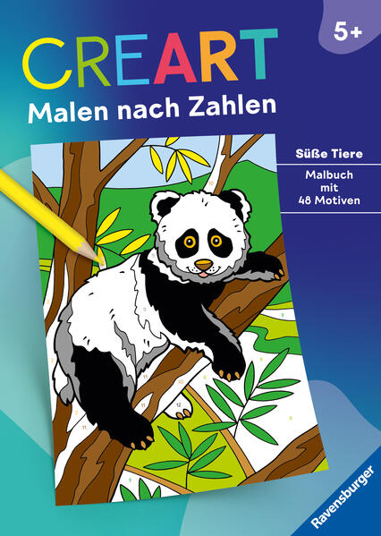 Ravensburger Mädchen Bunt 48863 Creart Malen Nach Zahlen Ab 5: Süße Tiere - Image 6