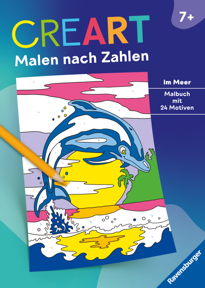 CreArt Malen nach Zahlen ab 7: Im Meer - Taschenbuch - Image 6