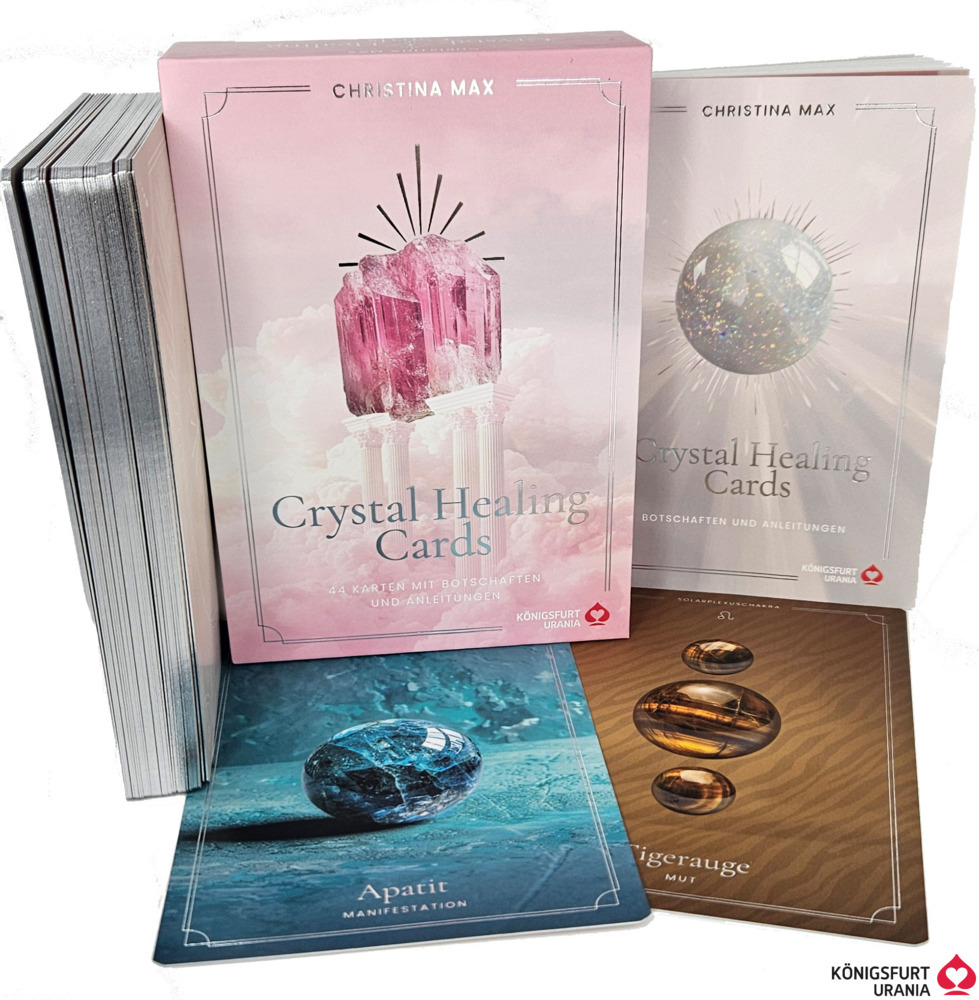 Crystal Healing Cards - 44 Karten mit Botschaften und Anleitung (Heilsteine, Ede - Image 5