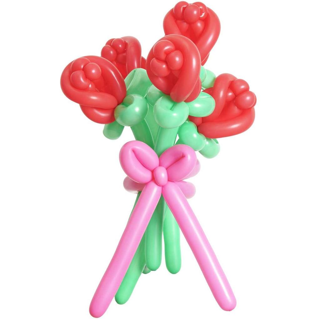 Rico Design Rot Ballonstrauss Rosen, (12X) - Image 3