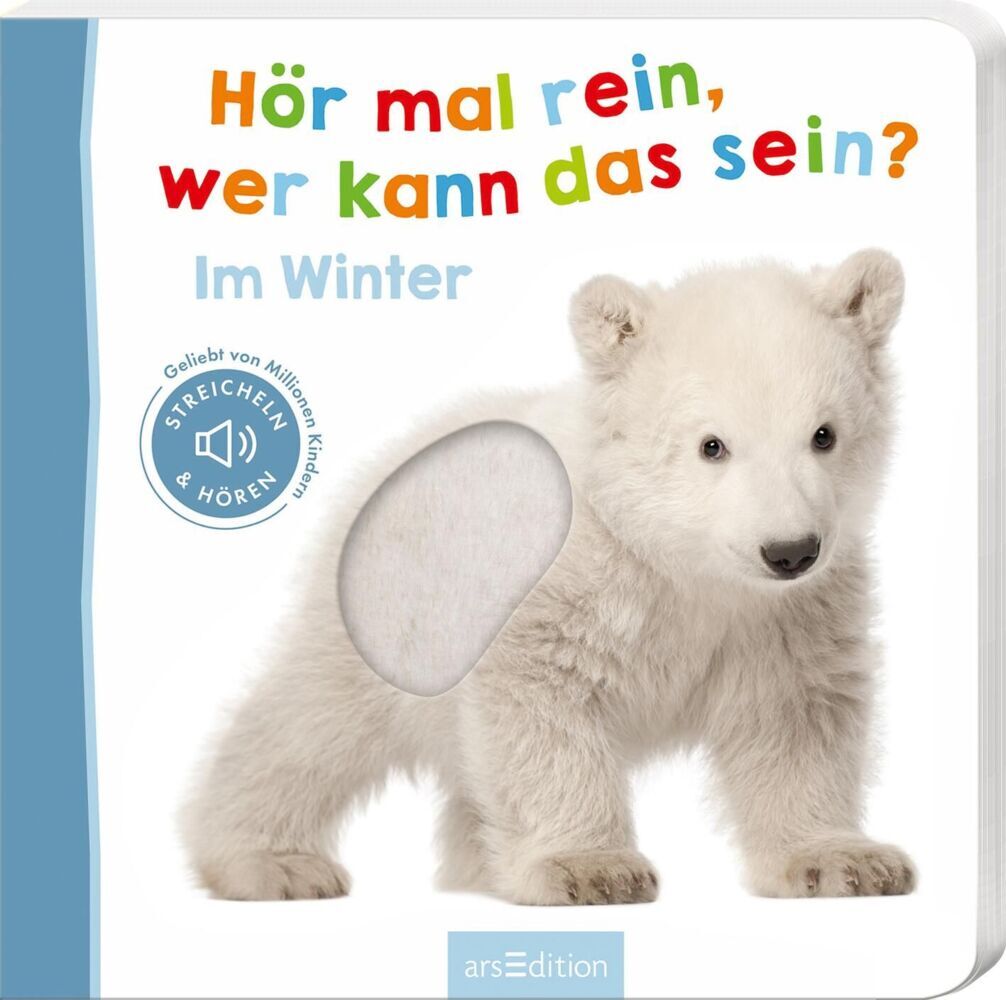 Hör mal rein, wer kann das sein? – Im Winter: Streicheln und hören | Hochwertiges Pappbilderbuch mit 5 Sounds und Fühlelementen für Kinder ab 6 Monaten - Bild 8