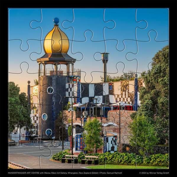 Wörner Mehrfarbig Hundertwasser Puzzle Mit Grukarte - Image 7