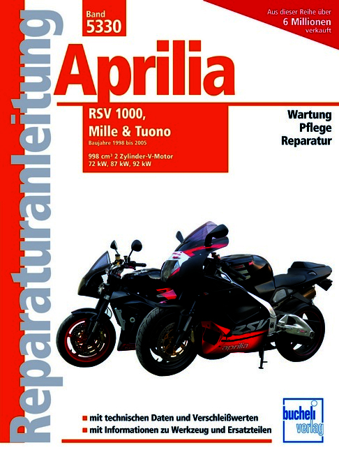Aprilia RSV 1000/Mille/Tuono (1998-2005) Reparaturanleitung Bucheli 5330 - Image 15