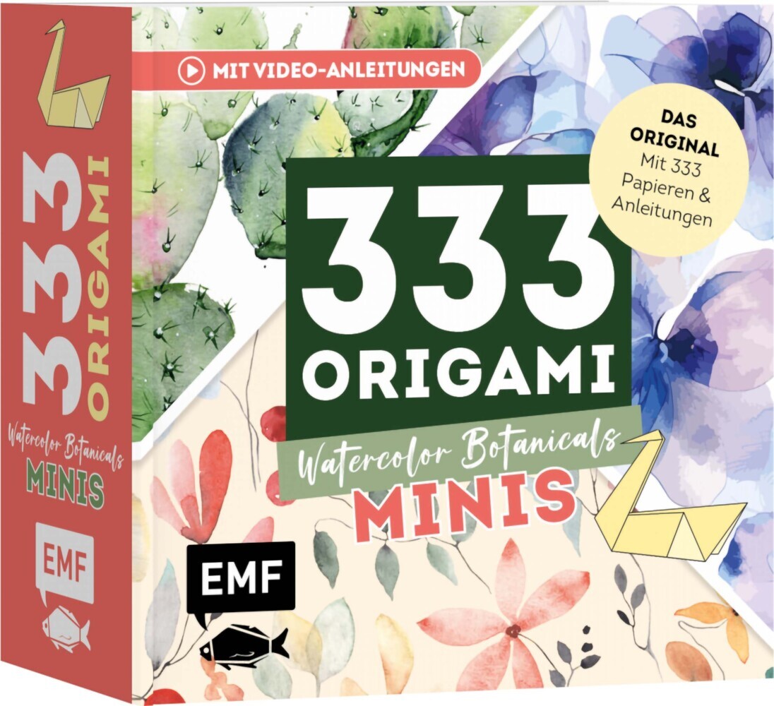 333 Origami Minis - Watercolor Botanicals: Dein Dekorativer Wendeblock Zum Kreativen Falten & Notieren. Ratgeber - Image 4