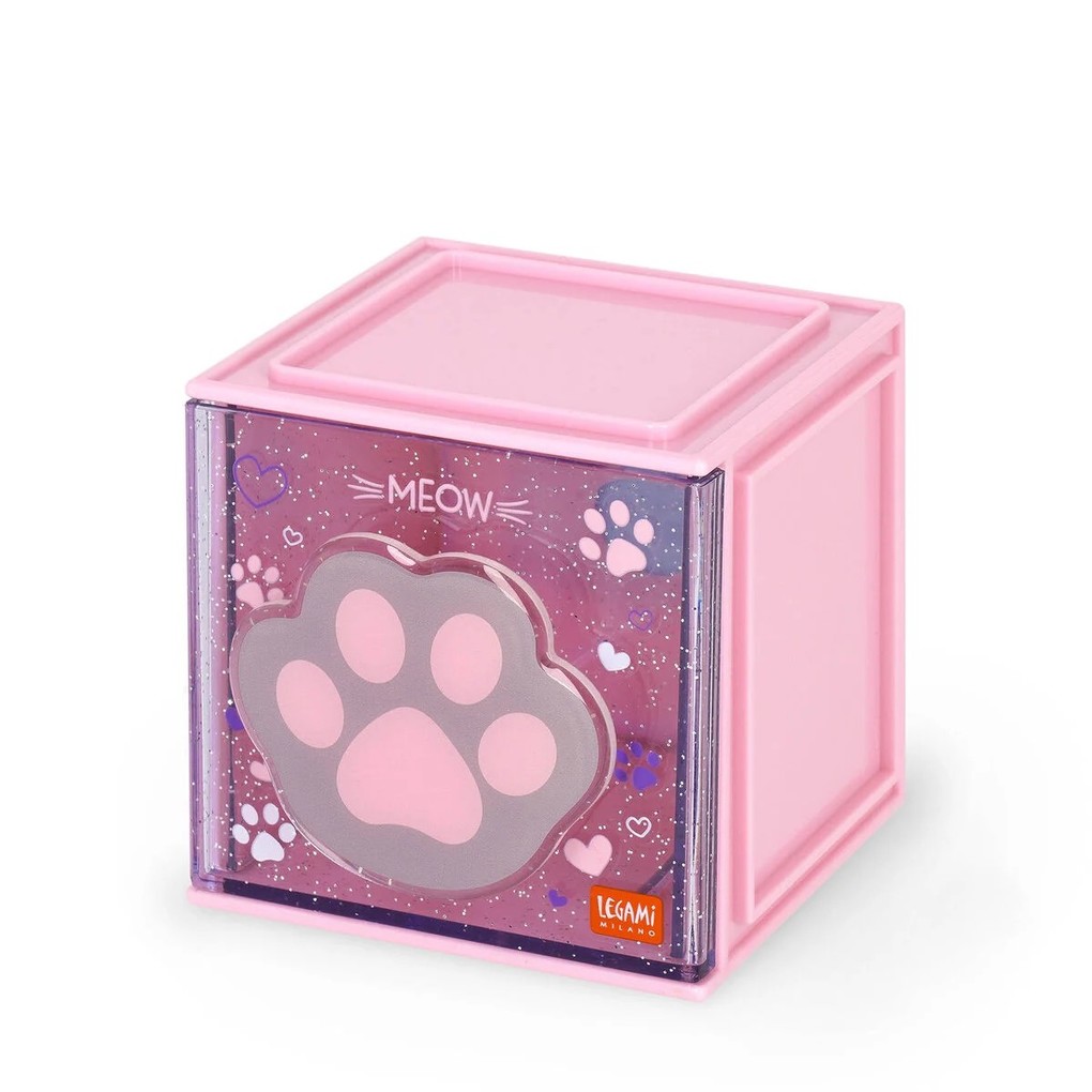 Legami Cutie Cube - Adjustable Desk Organiser - Kitty