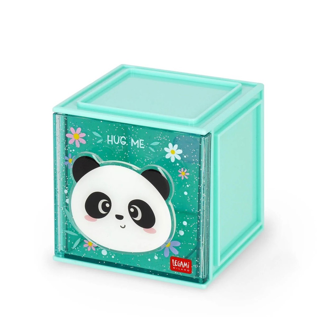 Legami Cutie Cube - Adjustable Desk Organiser - Panda