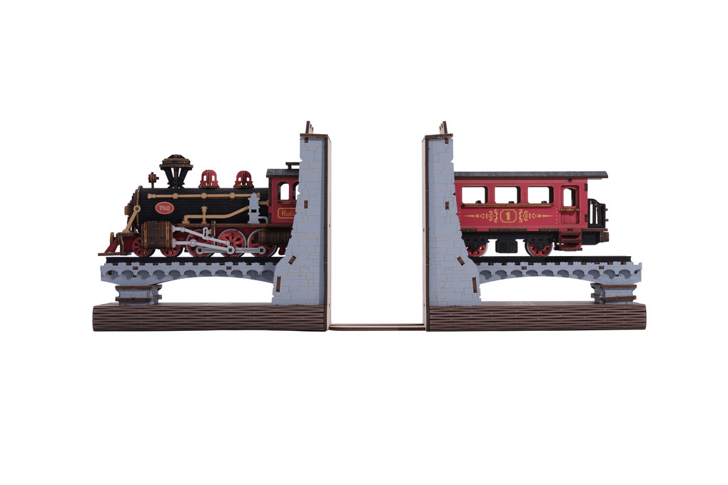 Rolife 3D-Holz-Puzzle Century Train - Buchstütze - Image 5