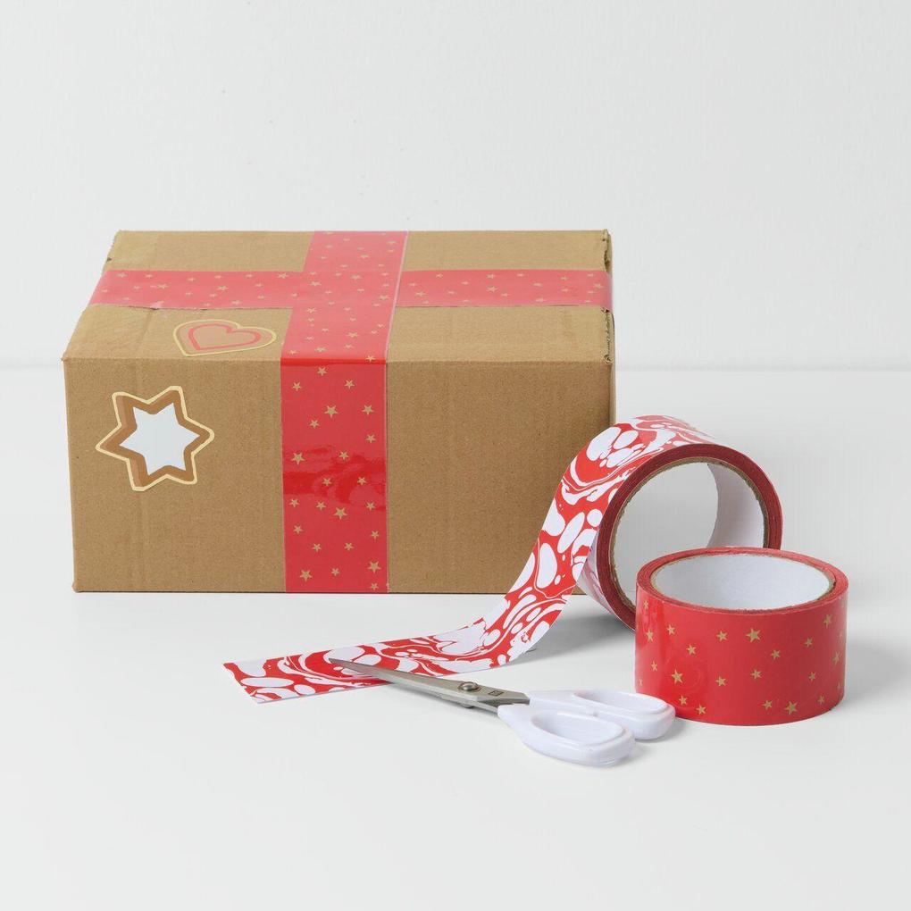 Paketklebeband Marmoriert, Rot / Weiß | Deutsch | 2025 | EAN 4051271441142 - Image 5