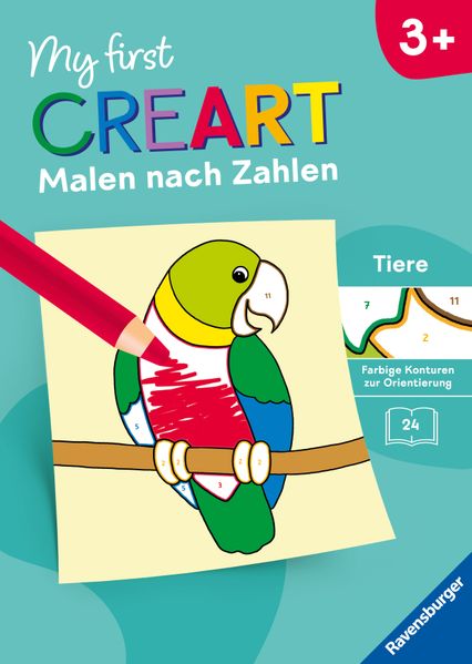 Ravensburger Mädchen 48840 My First Creart Malen Nach Zahlen Ab 3 - Tiere - Image 10
