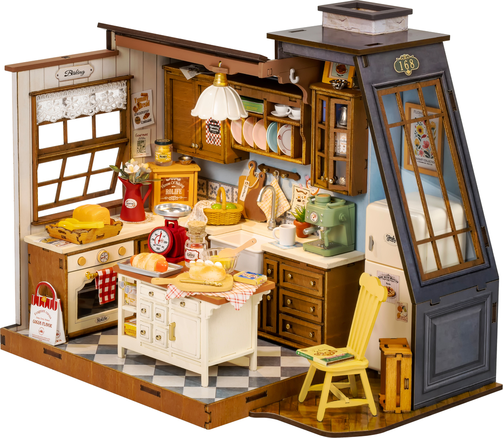Rolife 3D-Holz-Puzzle DIY ""Baking Kitchen"" - Image 6