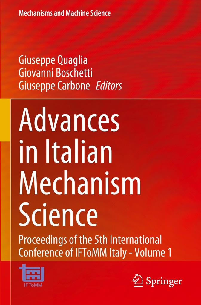 Springer Nature Switzerland Advances In Italian Mechanism Science - Bild 3