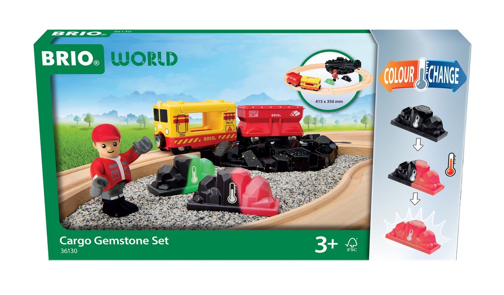 Brio Jungen Gelb/Rote/Schwarz 63613000 Güterzug-Set Mit Farbwechsel / Magisches Holzeisenbahnset Für Kinder Ab 3 Jahren - Image 17