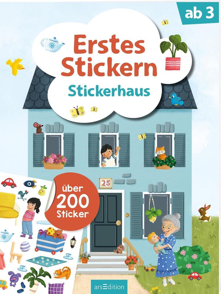 Erstes Stickern – Stickerhaus - Taschenbuch - Image 10