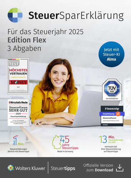 SteuerSparErklärung flex (Steuerjahr 2025) (Code in a Box) | Deutsch | 2025 - Image 5