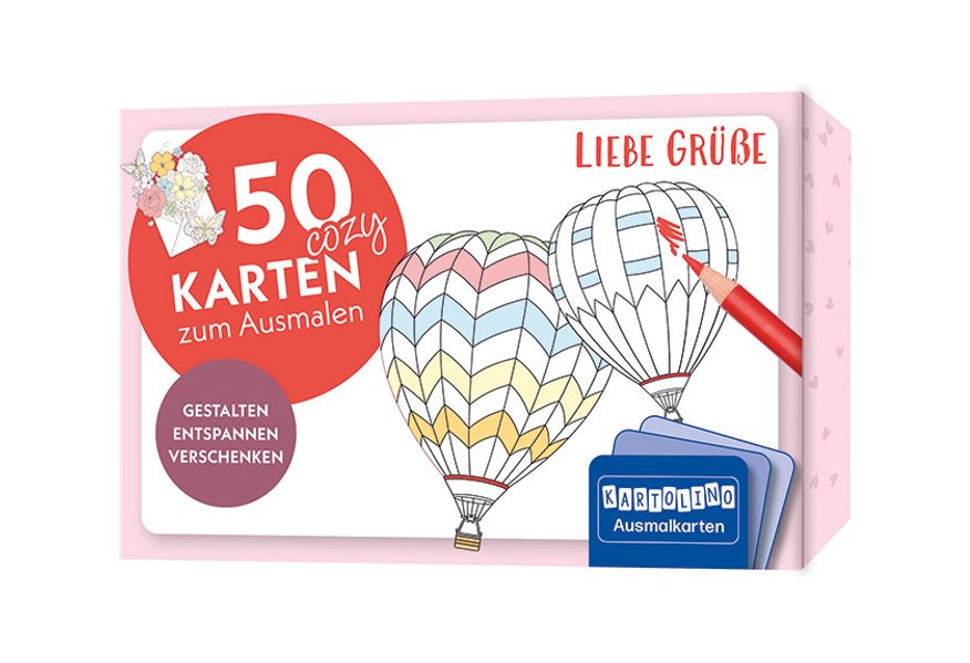 50 cozy Karten zum Ausmalen - Liebe Grüße - Image 4