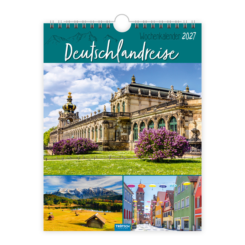 TRÖTSCH - Wochenkalender zum Hängen Deutschlandreise 2027 | Wandkalender | KG - Image 9