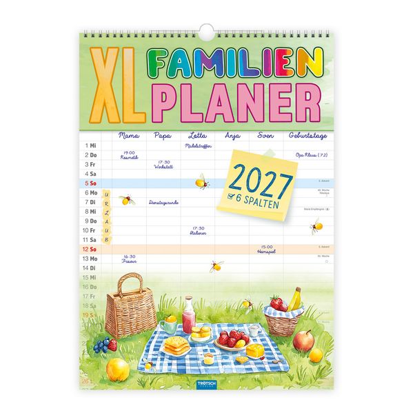 Trötsch Verlag Gmbh Trötsch - Großbildkalender Xl Familienplaner 2027 Mit 6 Spalten - Image 10