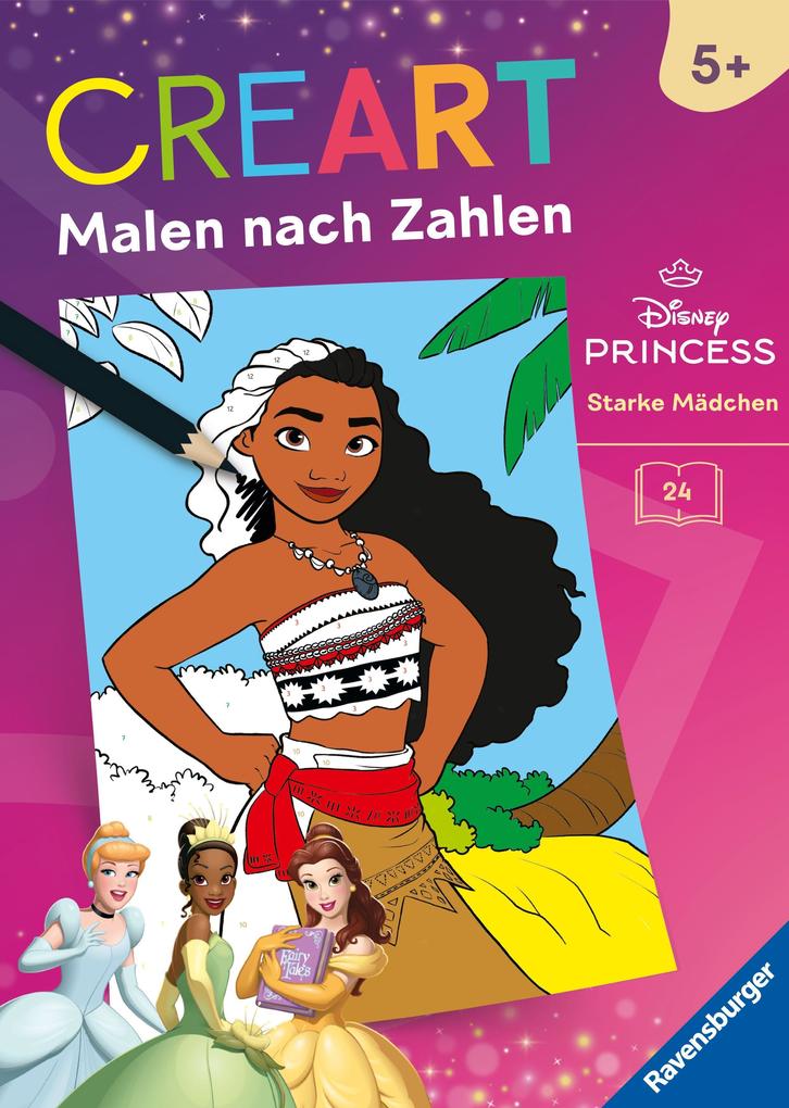 Ravensburger Mädchen 49871 Creart Malen Nach Zahlen Ab 5 Disney Prinzessinnen - Starke - Image 6
