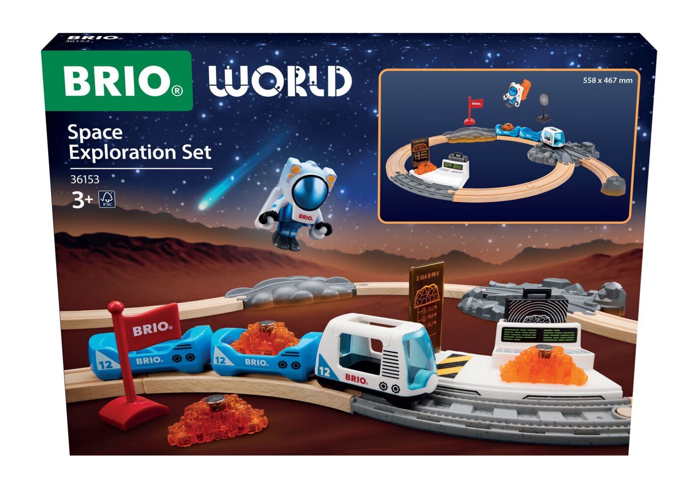 BRIO 36153 Holzeisenbahn - Weltraumforschungs-Set - Image 13