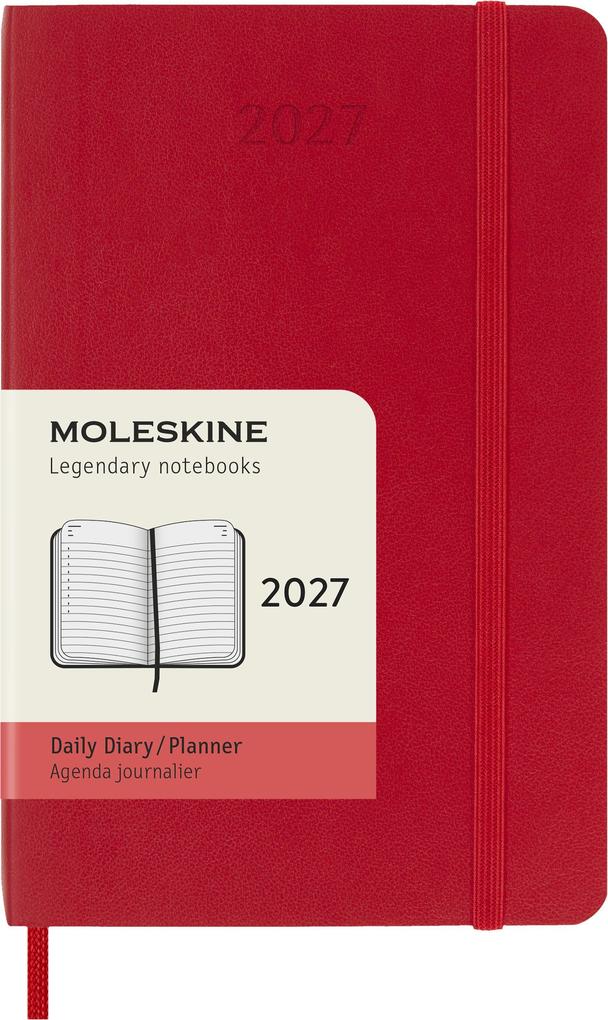 Moleskine Germany Gmbh Moleskine 12 Monate Tageskalender 2027 Pocket/A6 1 Tag = 1 Seite Weicher Einband Scharlachrot - Image 11