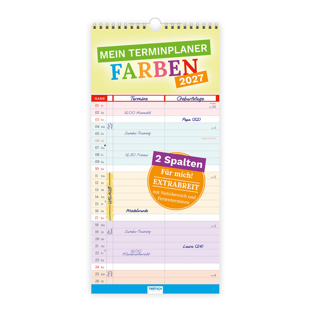 TRÖTSCH - Mein Terminplaner Farben 2027 | Trötsch Verlag GmbH & Co. KG | 14 S. - Image 8