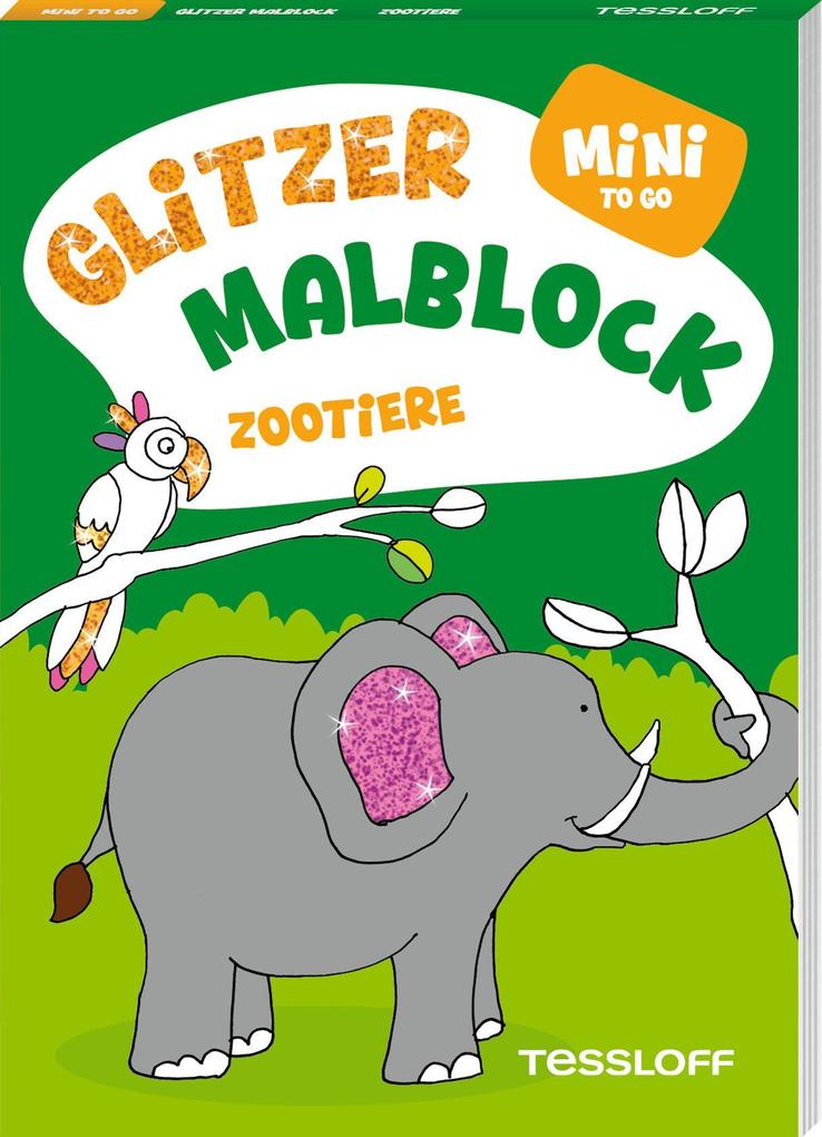 Mini Glitzer Malblock to go. Zootiere - Taschenbuch - Image 4