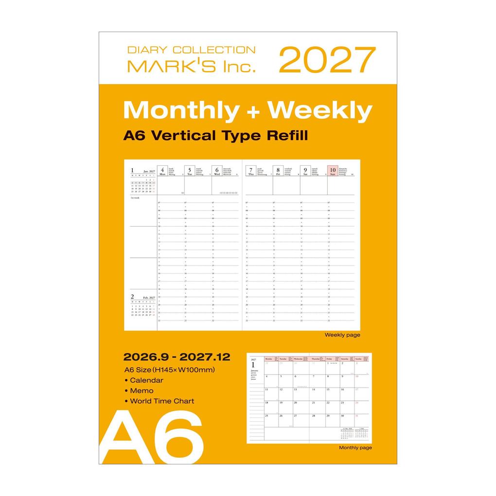 Mark's Mehrfarbig Agenda, Refill.26/27 A6.27dri-Av-Rfl (A6) - Image 7