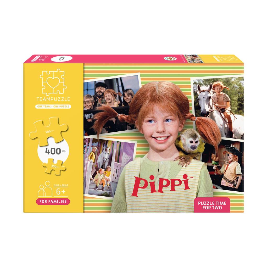 Teampuzzle Mehrfarbig Pippi Langstrumpf (Puzzle) (400 Teile) - Bild 6