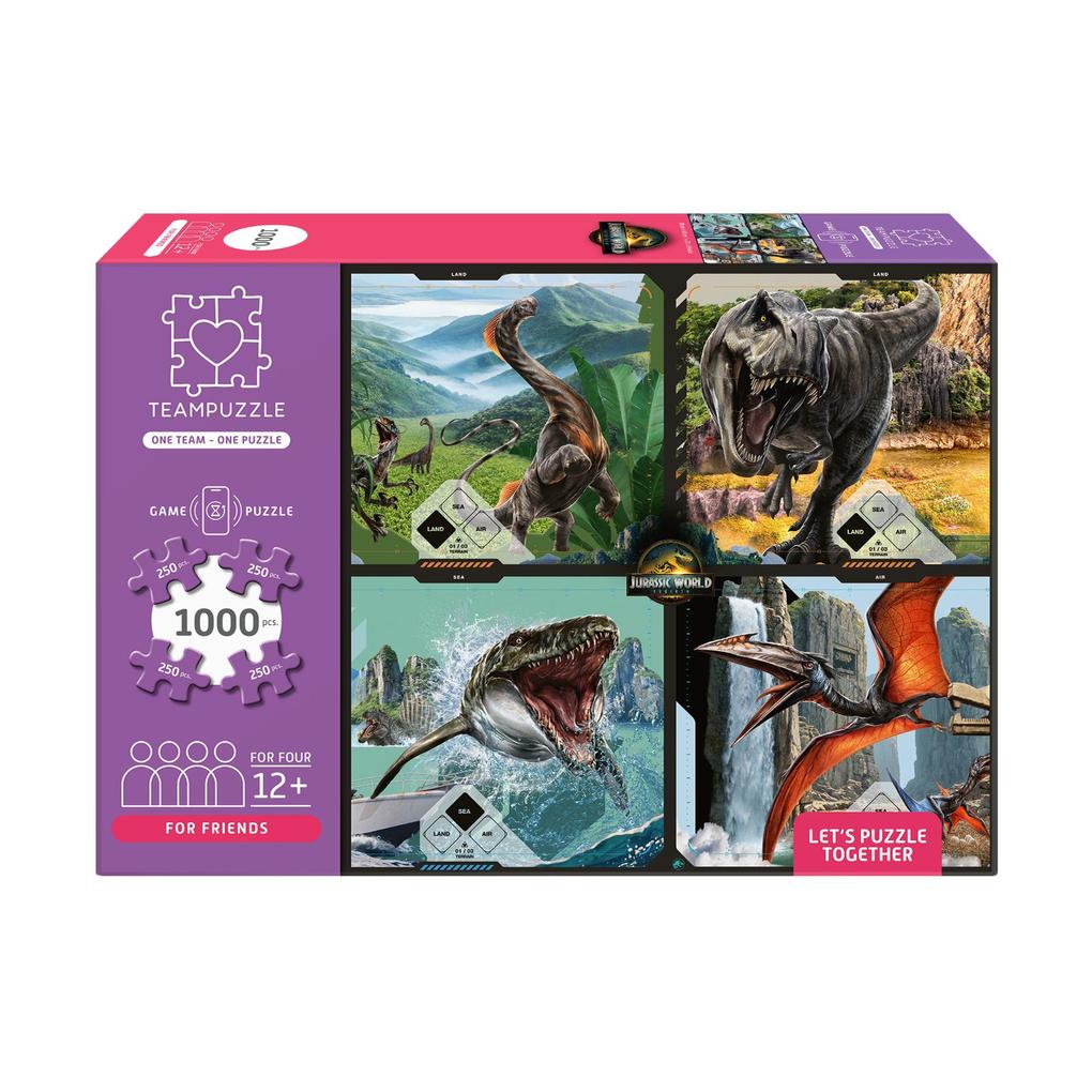 Teampuzzle Mehrfarbig Jurassic World (Puzzle) (1000 Teile) - Bild 7